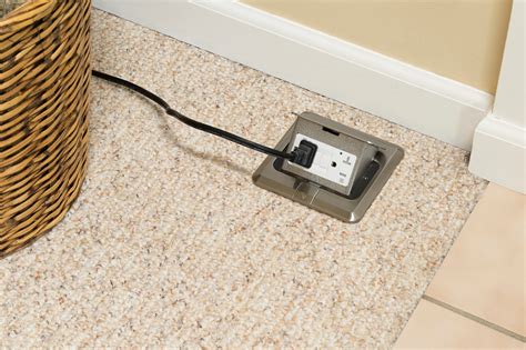 floor box for electrical and low voltage|floor mounted electrical outlet boxes.